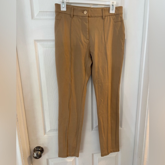 Chico's So Slimming Beige Pants work party travel size 4 - Picture 1 of 6